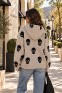 Malibu Skull Knit Hoodie