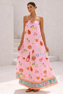 Ciao Bella Dolce Vita Strapless Maxi Dress