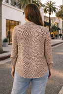Golden Muse Leopard Blouse