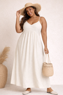 Linen Daydream Bow-Tie Dress