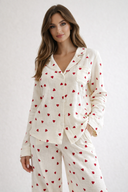 Sweetheart Lounge Button-Up Set
