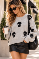 Calabasas Skull Knit Sweater